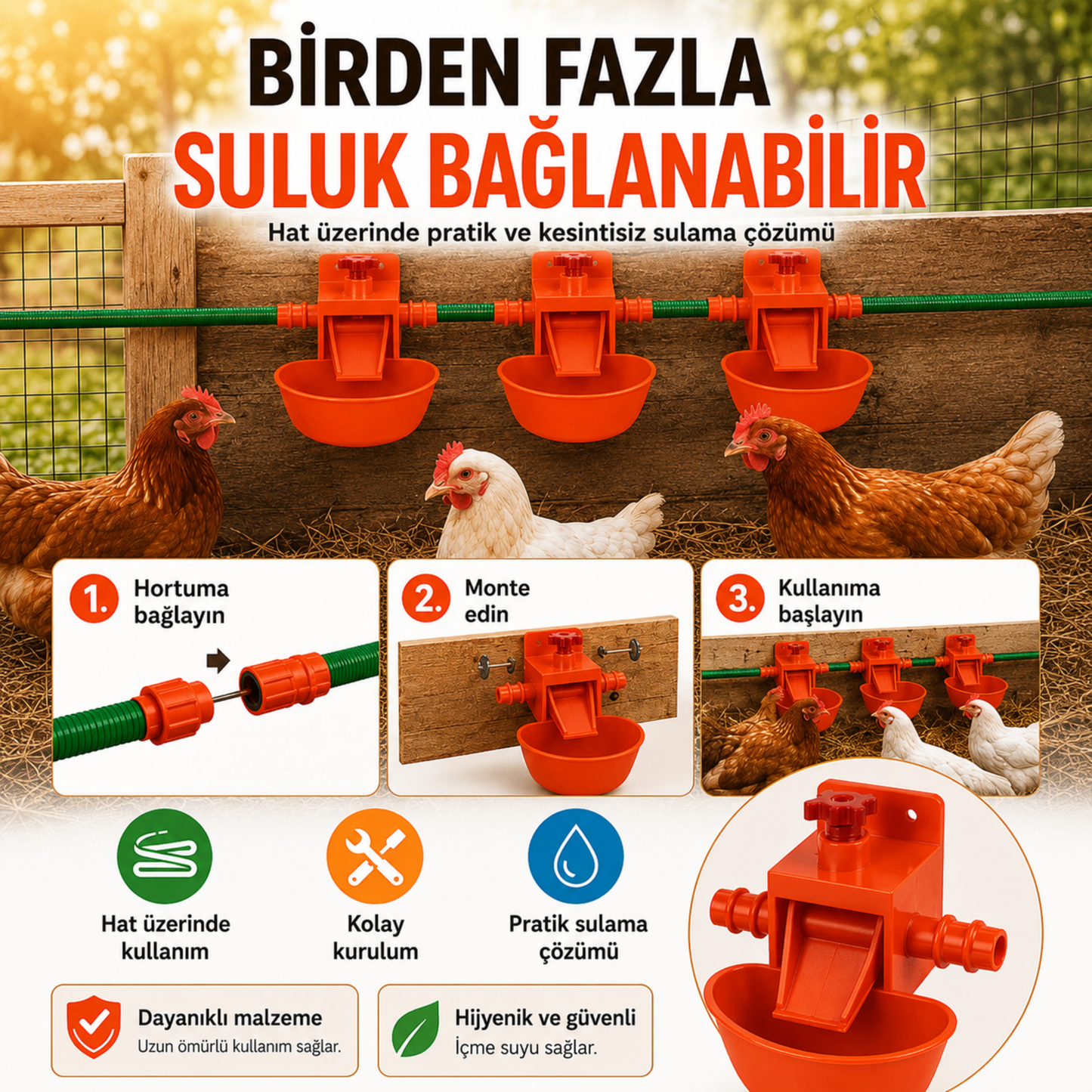Otomatik Akıllı Kümes Hayvanı Suluk Sistemi