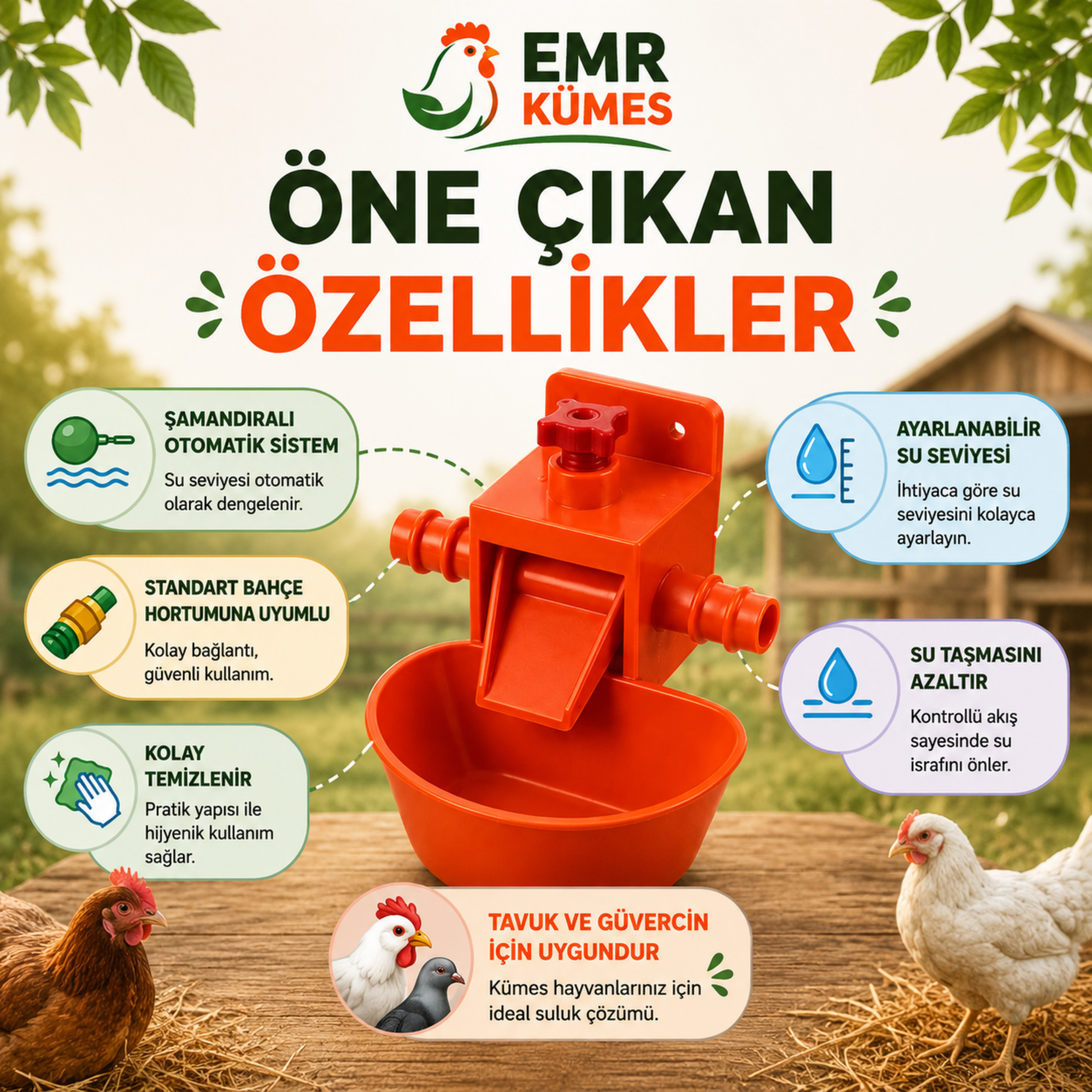 Otomatik Akıllı Kümes Hayvanı Suluk Sistemi